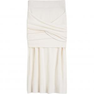 Юбка миди с драпировкой TOTEME, экрю