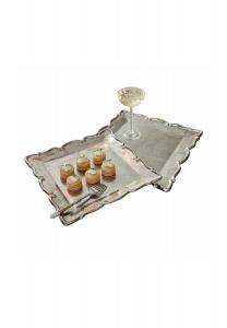 Набор подносов из 2-х Trevor серебро Loberon, серебро