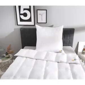 Комплект OBB пуховое одеяло + подушка, 80х80, очень теплое, белый