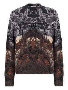 Джемпер с жаккардовым узором Laneus, коричневый