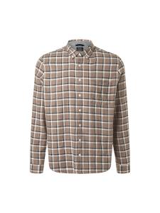 Рубашка на пуговицах классического кроя MAERZ Muenchen, бежевый/темно-бежевый