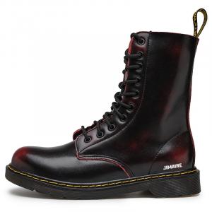 King Jinmai Мужские ботинки Martin Бордовые Всесезонные, цвет Burgundy-All-Season