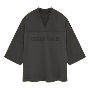 Джерси Fear of God Essentials Football T-shirt 'Ink', черный