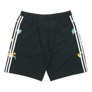 Шорты neo x pokmon crossover side stripe sports shorts black Adidas, черный