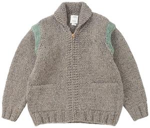 Вязаный свитер Visvim Cowichan ручной работы, коричневый