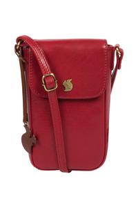 Маленькая кожаная сумка через плечо 'Buzz' Conkca London, красный