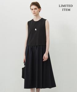 Комбинированное платье без рукавов RENU