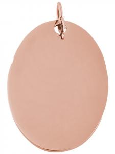 Adeliás Универсальный кулон из нержавеющей стали в золотом исполнении