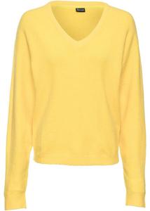 Свитер оверсайз вязанной вязки Bodyflirt, желтый