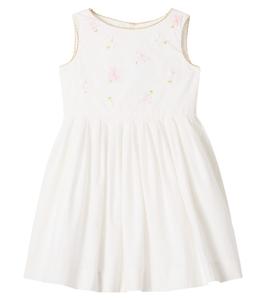 Платье Alina из хлопкового поплина с цветочным принтом Bonpoint, Ivoire