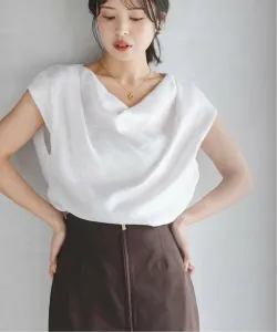 Блузка из мягкого льна с защипами на плечах Noble, цвет White