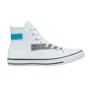 Кроссовки Converse Chuck Taylor All Star High 'Hacked Fashion - White Sail Blue', белый