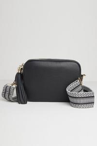 Сумка через плечо 'Verona' с кисточкой и ремешком ацтекского типа Betsy & Floss, черный