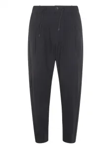 Плиссированные брюки на завязках Herno, серый