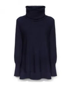 Свободный пуловер со съемным воротником Elena Mirã², синий