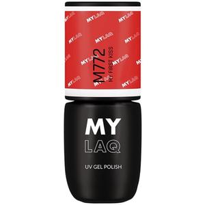 Гибридный лак для ногтей MYLAQ UV Gel Polish оттенок My First Kiss 5 мл
