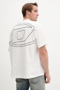 Хлопковая футболка T-Boggy-Megoval-D Diesel, белый