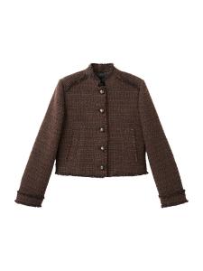 Куртка межсезонная MANGO MACKET, коричневый/темно-коричневый