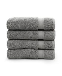 Набор из 4 полотенец для рук Sinemis Linum Home, темно-серый