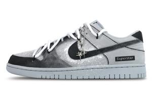 Nike кроссовки для скейтбординга Dunk Abrasion Resistant Low Top Unisex черный серый