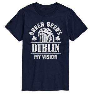 Мужская футболка Green Beers Dublin Vision Licensed Character