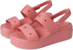 Сандалии Crocs Women's Brooklyn 4U Low Wedges, Hot Blush