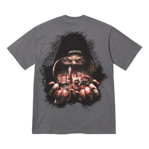 Футболка fw23 week 7 fighter t-shirt 'grey' Supreme, серый