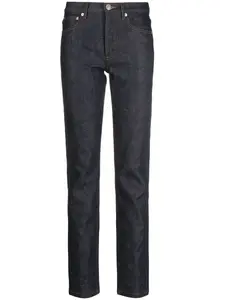 Брюки с контрастной строчкой A.P.C., синий