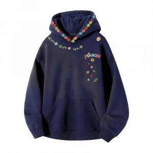 Толстовка Unisex Hooded Thickened Heavyweight HUANQIU, темно-синий