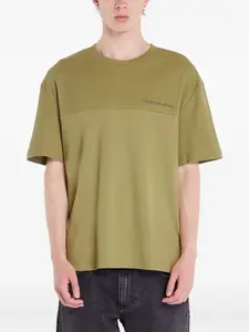 Футболка с вышитым логотипом Calvin Klein Jeans, зеленый