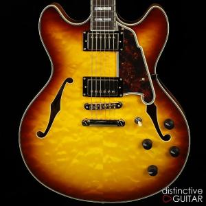 Электрогитара D'Angelico Excel DC XT Iced Tea Burst - Quilt Maple Top