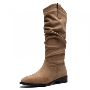 ZHR Сапоги женские, черные/абрикосовые