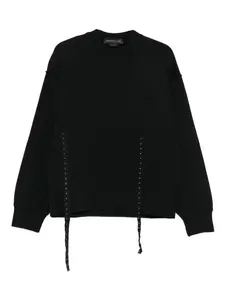Толстовка с круглым вырезом FEDERICO CINA, черный