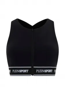 Топ-бра на молнии Plein Sport, черный