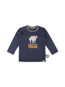 Рубашка Polar Friends с длинными рукавами темно-синего цвета Sigikid