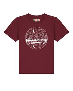 Рубашка watabout.kids Mountains By Night, бордовый