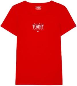 Женская адаптивная облегающая футболка Tommy Hilfiger Essential, Blush Red