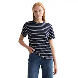 Футболка с коротким рукавом Scotch & Soda Striped Regular Fit, синий