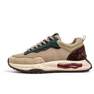 Нескользящие, износостойкие, дышащие, увеличивающие рост низкие повседневные мужские туфли TFKY, Khaki