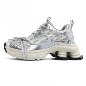 Низкие кроссовки с массивной подошвой, устойчивые к истиранию, унисекс, серебристые MPZY, Silver