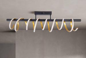 Светодиодный потолочный светильник Näve Belleza, железо / акриловое стекло - черный / золотой - 1 лампа