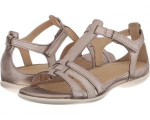 Сандалии ECCO Flash T-Strap, цвет Warm Grey Metallic/Moon Rock