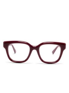 Gucci Eyewear очки в квадратной оправе, красный
