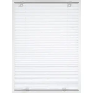 Жалюзи для мансардных окон, непрозрачные, без сверления, подходят для мансардных окон Velux, с эффектом мятой ткани Gardinia, белый