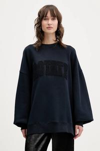 Хлопковая толстовка Rotate, темно-синий