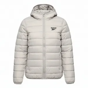 Жилеты Unisex с капюшоном, несъемный, умеренный, прочие Reebok, светло серый