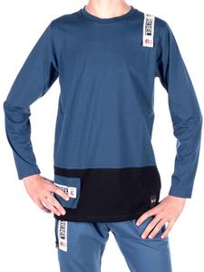 Рубашка с длинными рукавами темно-синего цвета BEZLIT