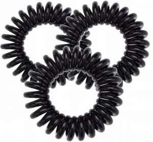 Bocca Beauty, Резинки для волос-пружинки, черные, 3 шт