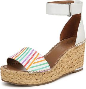 Женские сандалии на танкетке Franco Sarto Clemens из рафии, белый