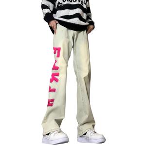 VanCamel Джинсы Unisex Yellow Moderate Straight Fit